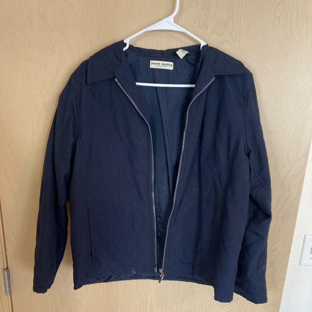 Navy bomber jacket